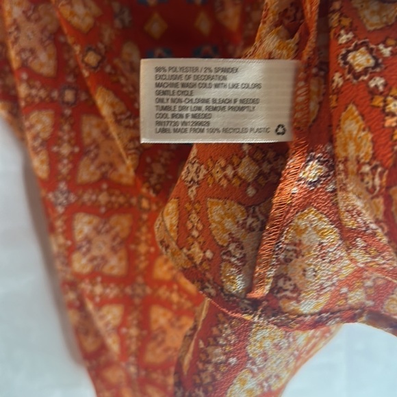 XHILARATION BOHO STYLE FLOWY TANK (L) - Picture 5 of 6